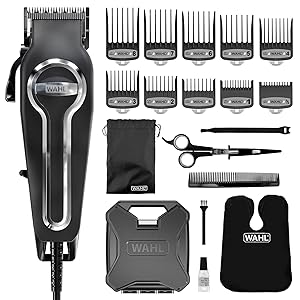 Wahl 79602-201 Elite Pro High Performance 2 Pin Plug Hair Clipper Kit
