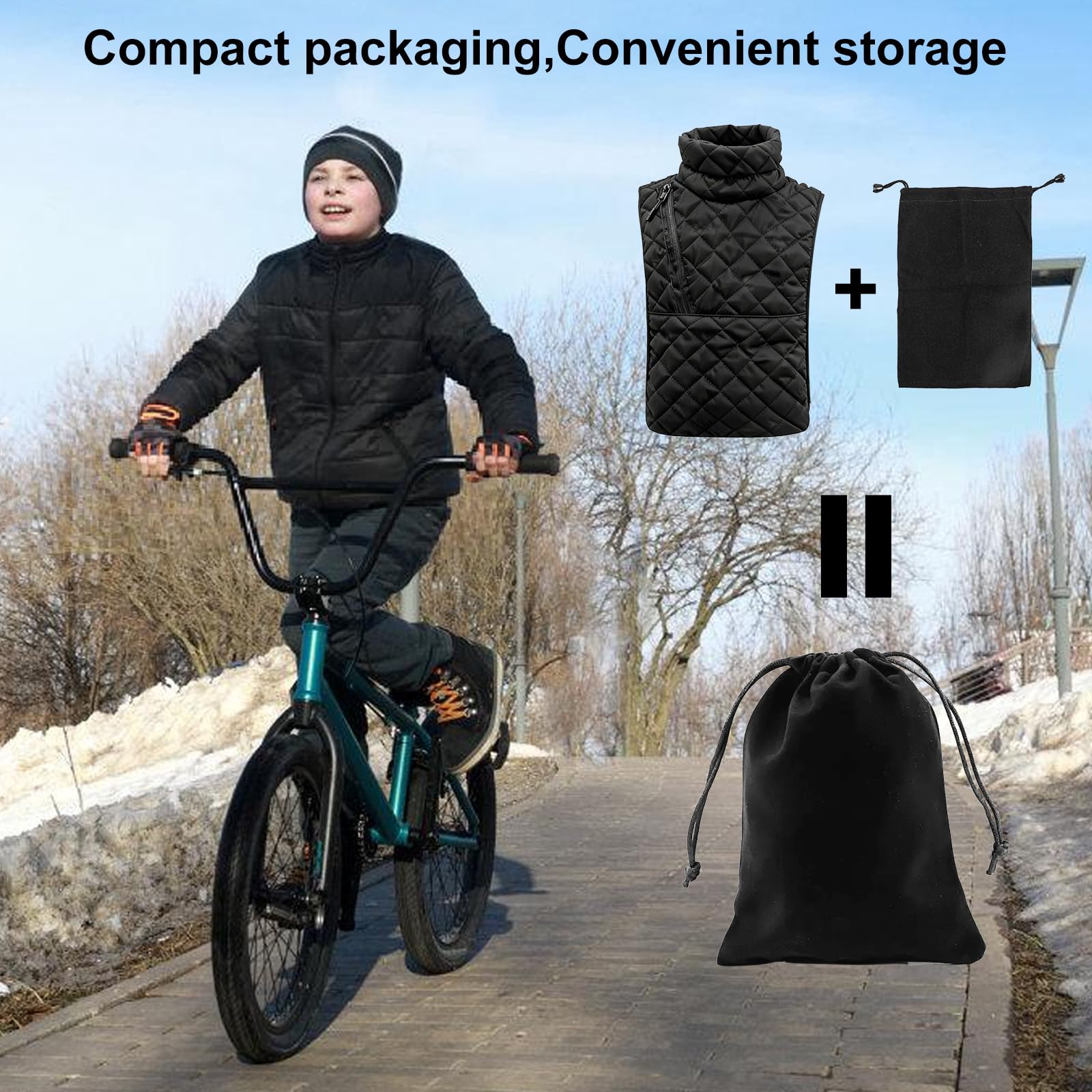 GBKDQQ Calentador de cuello para motocicleta, calentador de cuello para hombre, mujer, bufanda cálida para hombres y mujeres, deportes al aire libre, ciclismo, esquí