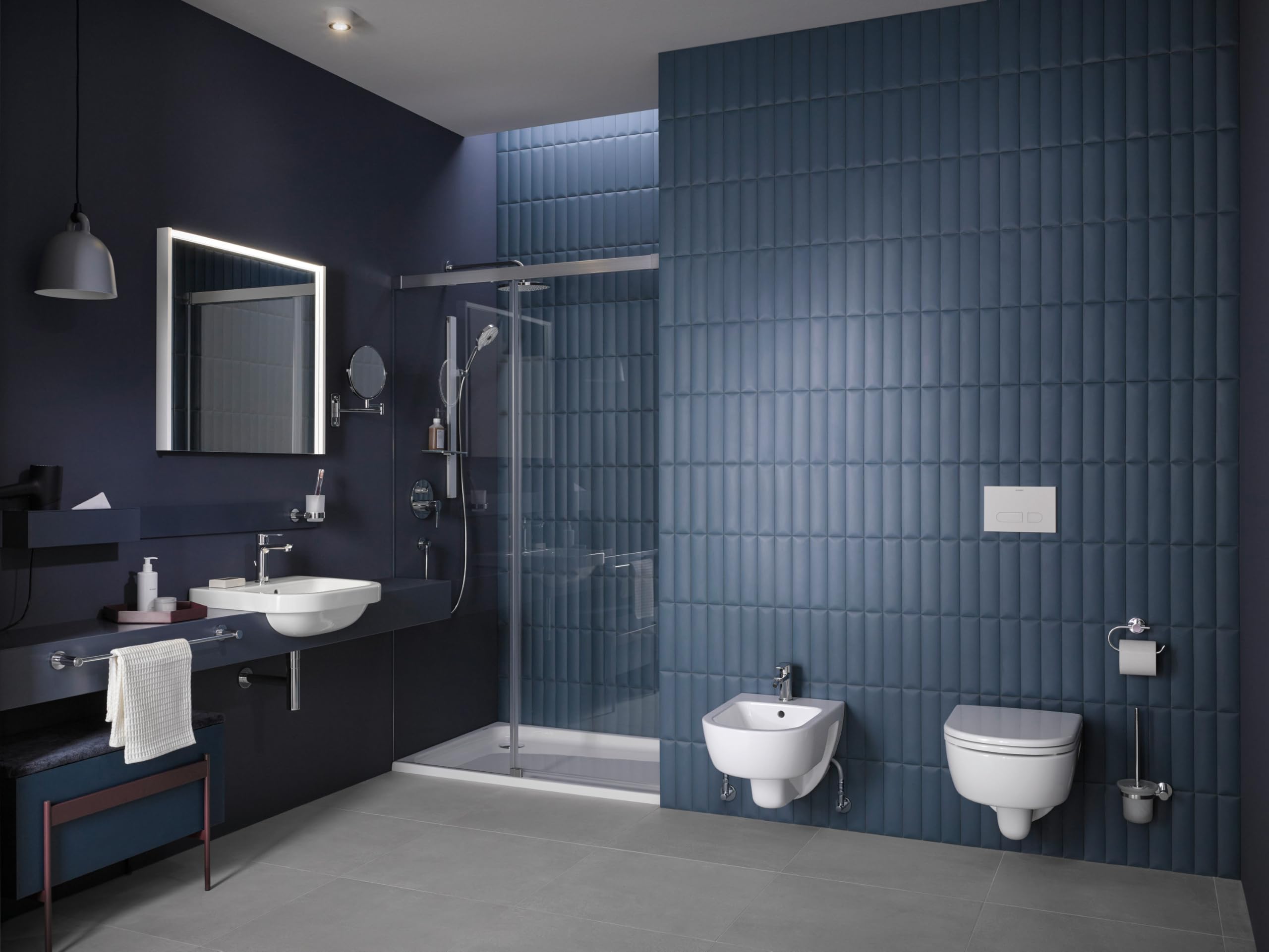 Duravit Bateria umywalkowa D-Code, rozmiar M (wysokość wylewki 167 mm), energooszczędna bateria umywalkowa (FreshStart), oszczędzający wodę kran łazienkowy (MinusFlow), z zestawem odpływowym z