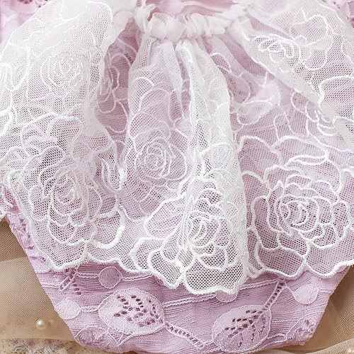 Miniatura 10 de Zeroest Traje de sesión de fotos para niña recién nacida, accesorios de fotografía de encaje, mameluco de encaje para recién nacido, accesorios para