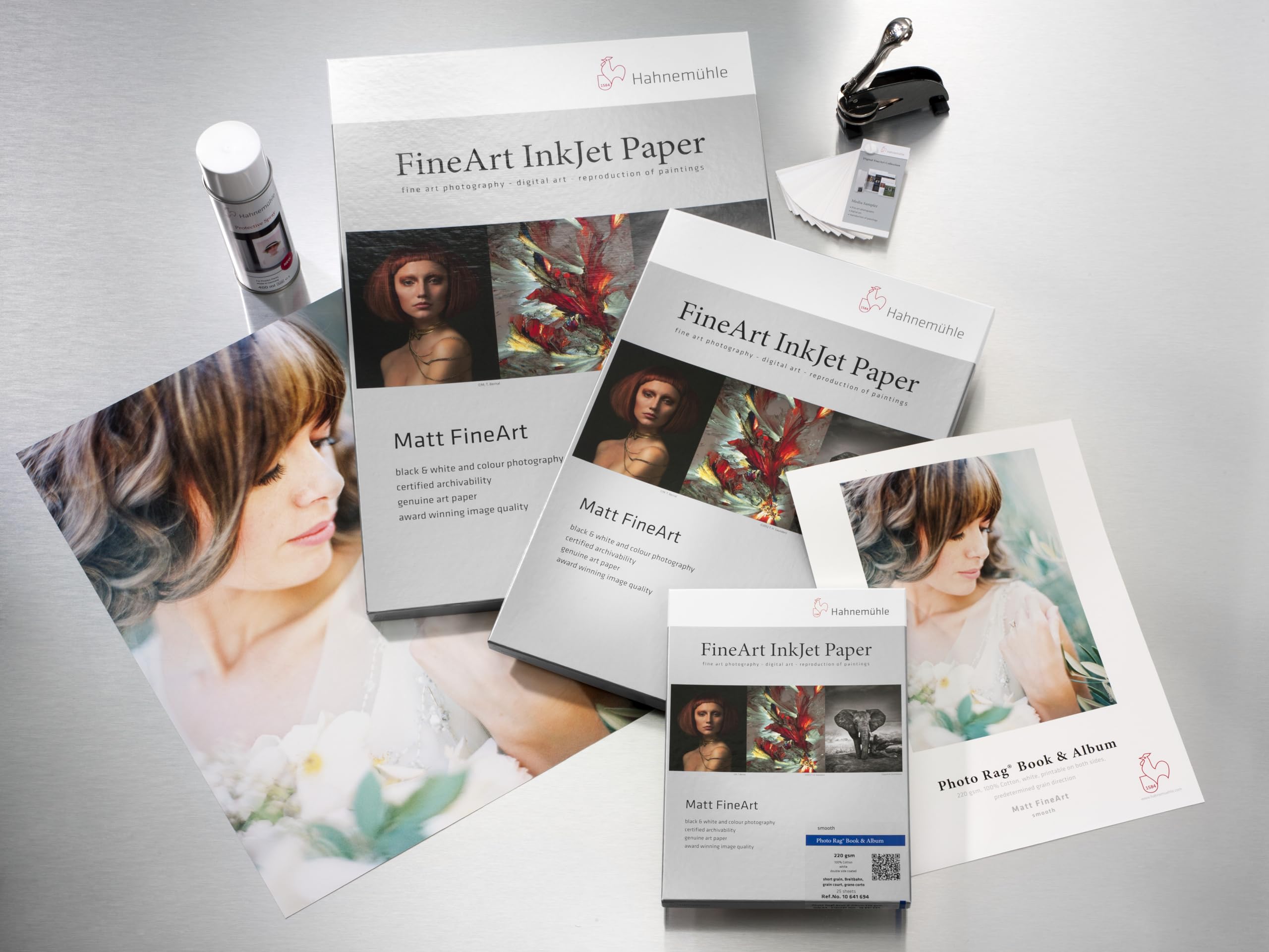 Hahnemühle 10641694 Digital FineArt Photo Rag Book und Album, 220 g/m², DIN A4, 210 x 297 mm, weiß