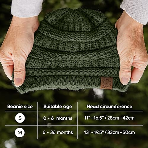 Vista 140 de KeaBabies 3-Pack Baby Beanies for Boys, Girls - Stretchy Knit Baby Hats, Cute Newborn Sweet Pea