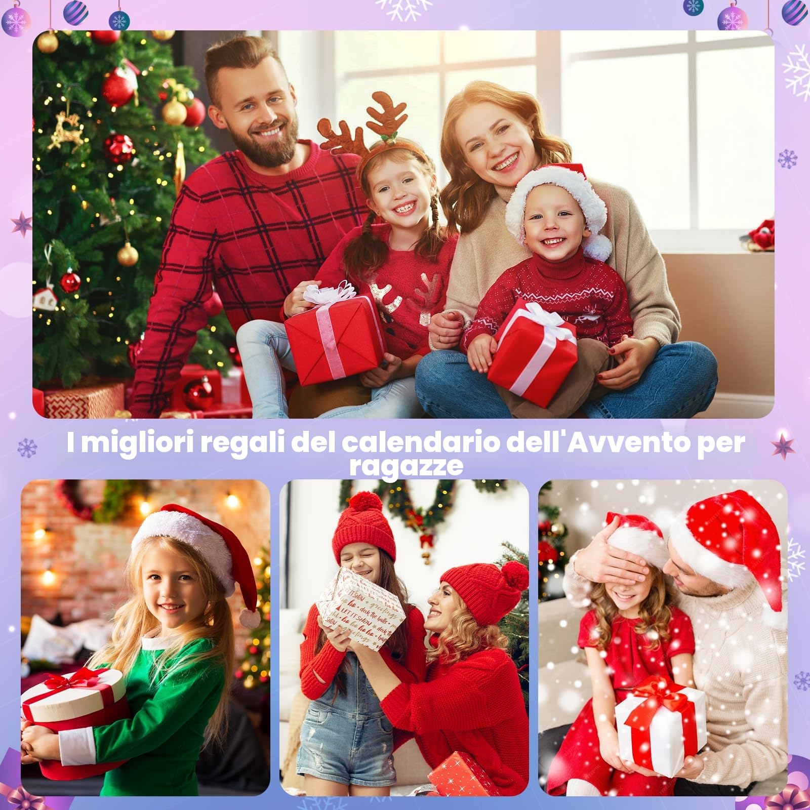 Hymarvo Calendario Avvento 2026 Bambina Gioielli, Calendario Avvento Bracciale Bambini Kinder Fai da Te, Calendari Avvento Braccialetti Collane Regalo Natale Ragazza 5 6 7 8 9 10 11 12 13 Anni