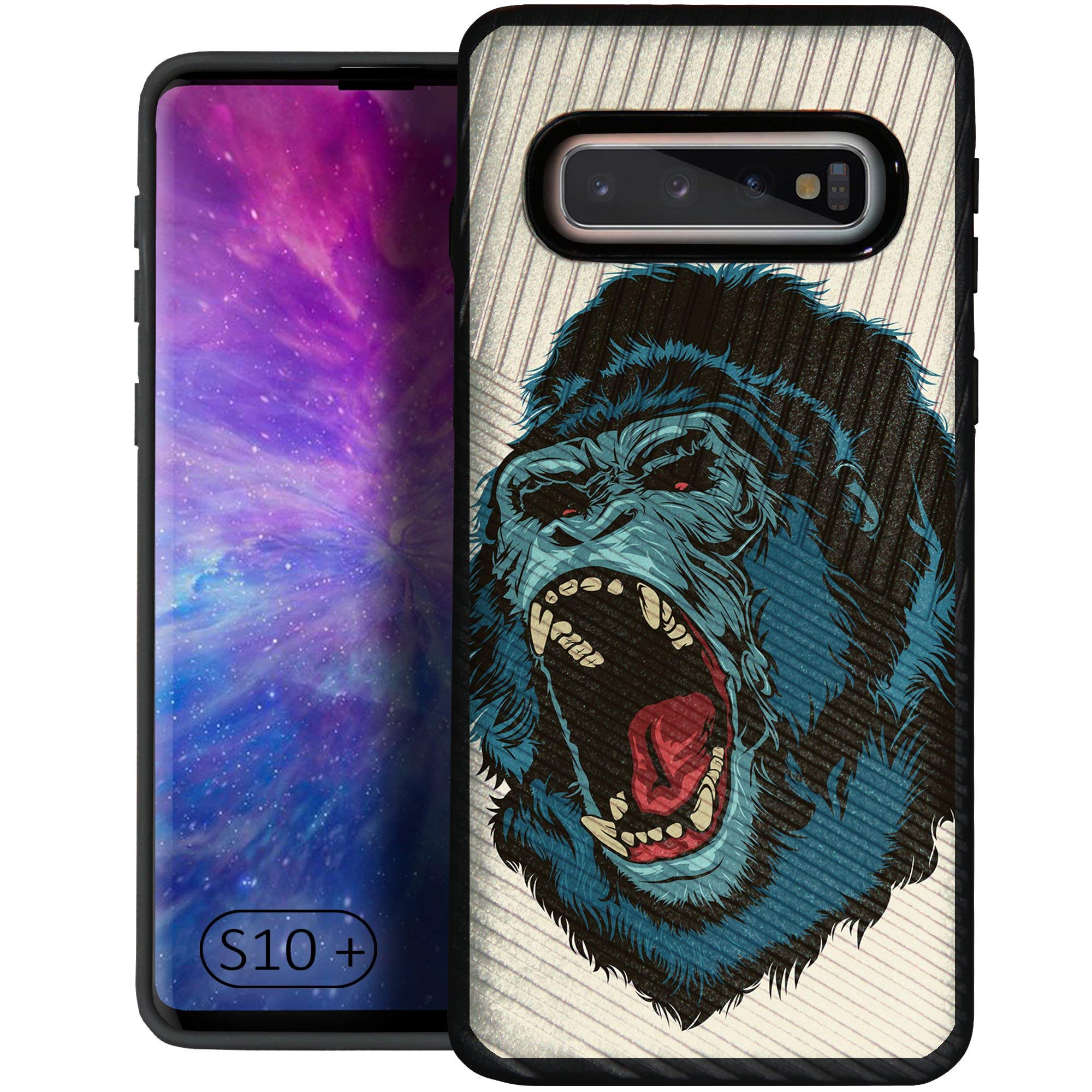 CasesOnDeck Case for [Samsung Galaxy S10+ / Galaxy S10 Plus (2019)] -Hybrid Dual Layer Shock Absorbing Rugged Bumper Armor Defender Protective Cover (