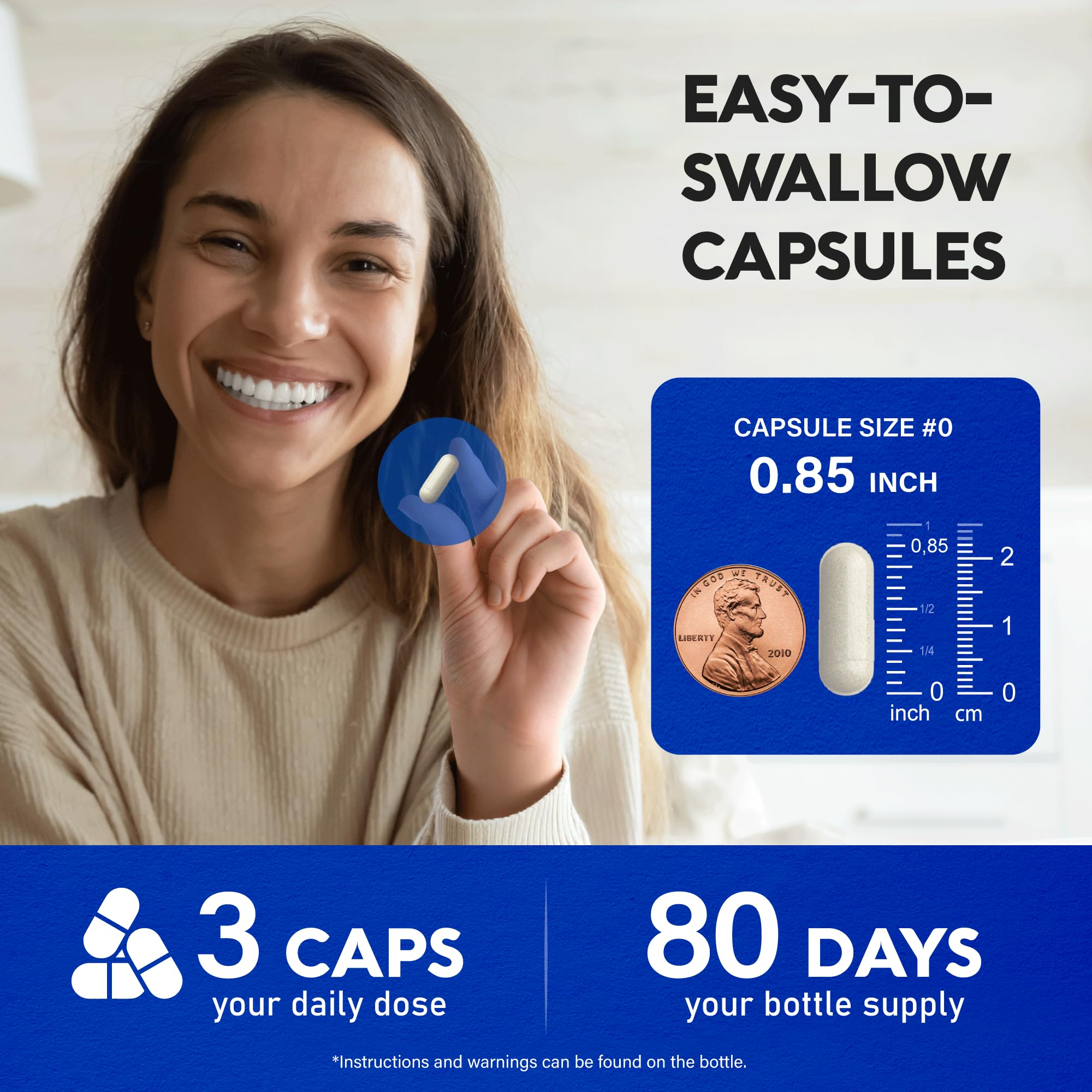 Magnesium Supplement - 5 in 1 Complex 500 mg | Glycinate | Citrate | Malate | Taurate | Oxide - Made in USA - Stress, Muscle & Heart Support - Vegan, Natural, Non-GMO - 240 Capsules