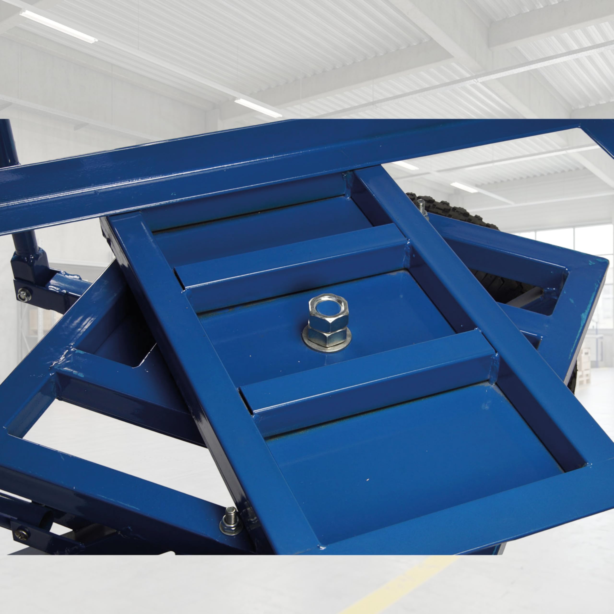 TRUTZHOLM XXL Profi Plattformwagen Palettenwagen 120x80 cm Ladefläche Palettenmaß | 500kg | mit Bremse | Transportwagen Magazinwagen Schiebebügelwagen