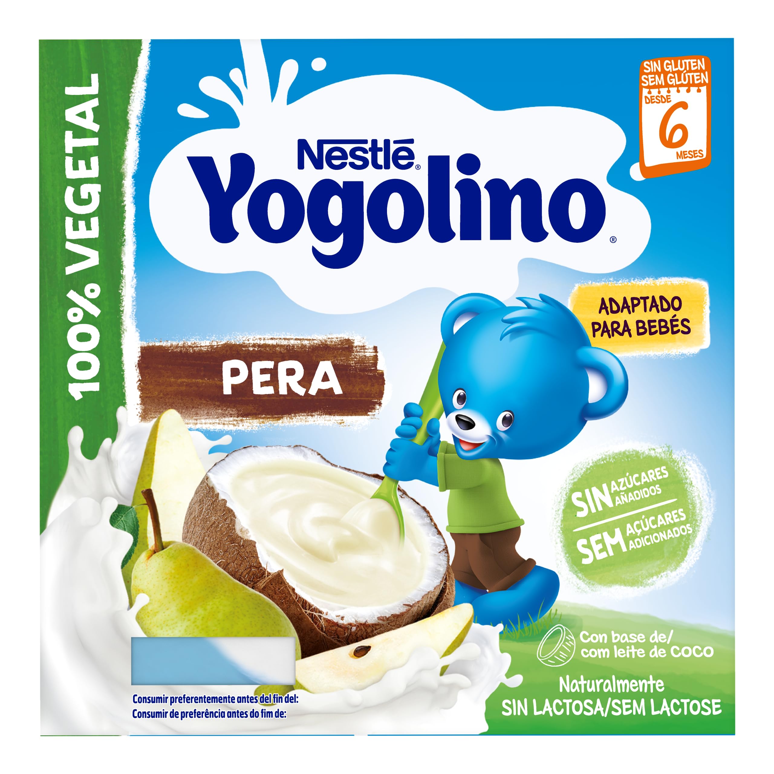 NESTLÉ YOGOLINO Coco Pera 4x90g od 6 miesięcy