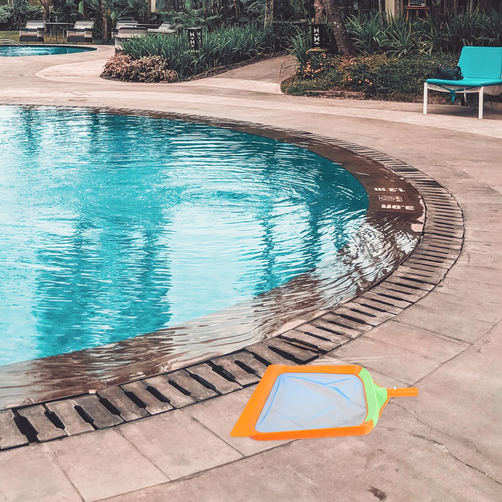 Épuisette de Piscine PP Plastique, Nettoyage Filet à Mailles Fines