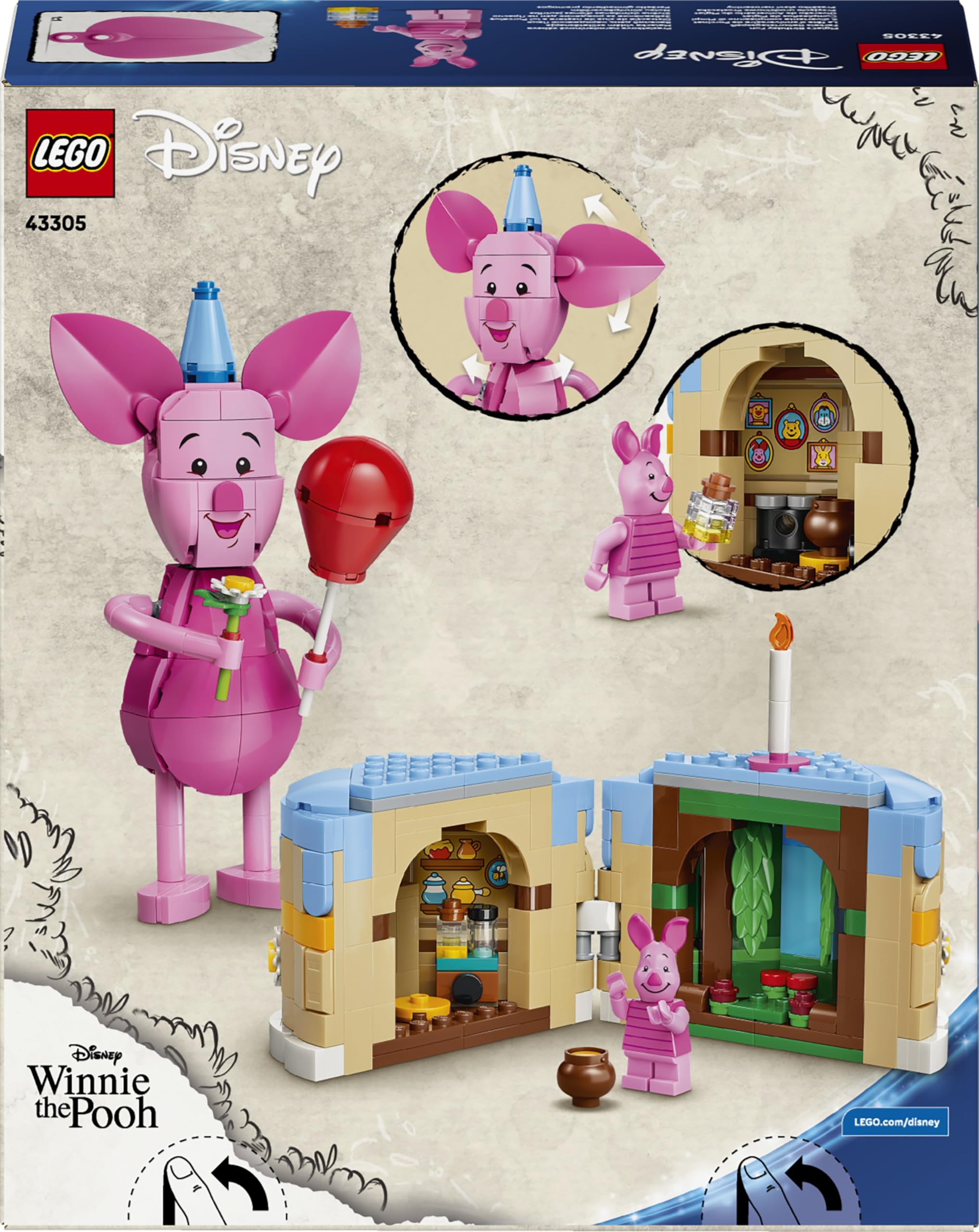 LEGO Disney Przyjęcie urodzinowe Prosiaczka 43305