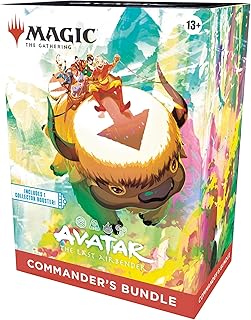 Magic: The Gathering | Avatar: The Last Airbender Commander’s Bundle | Includes 1 Collector Booster, 9 Play Boosters, 5 Borderless Cards, 30 Lands + Exclusive Accessories