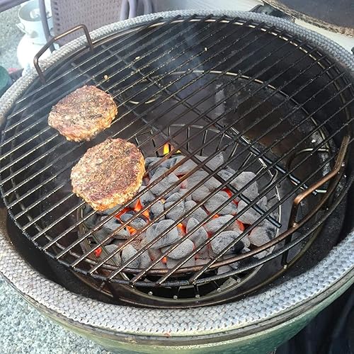 Miniatura 7 de onlyfire - Cesta de ceniza de carbón de acero inoxidable para parrillas grandes BGE, Kamado Joe Classic y otras similares