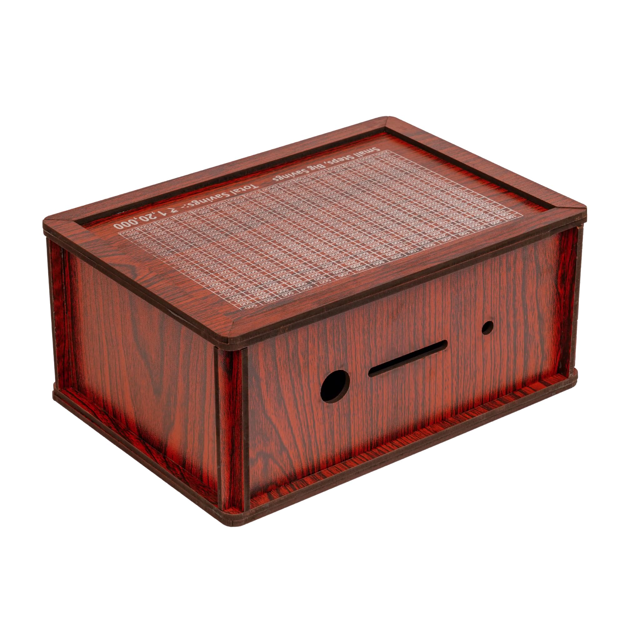 ITOS365 Handmade Wooden Money Bank Piggy Bank | Coin Saving Box for Kids & Adults | Wooden Savings Box for Boys & Girls | Decorative Cash Bank | Gift Item for Home & Kids 1