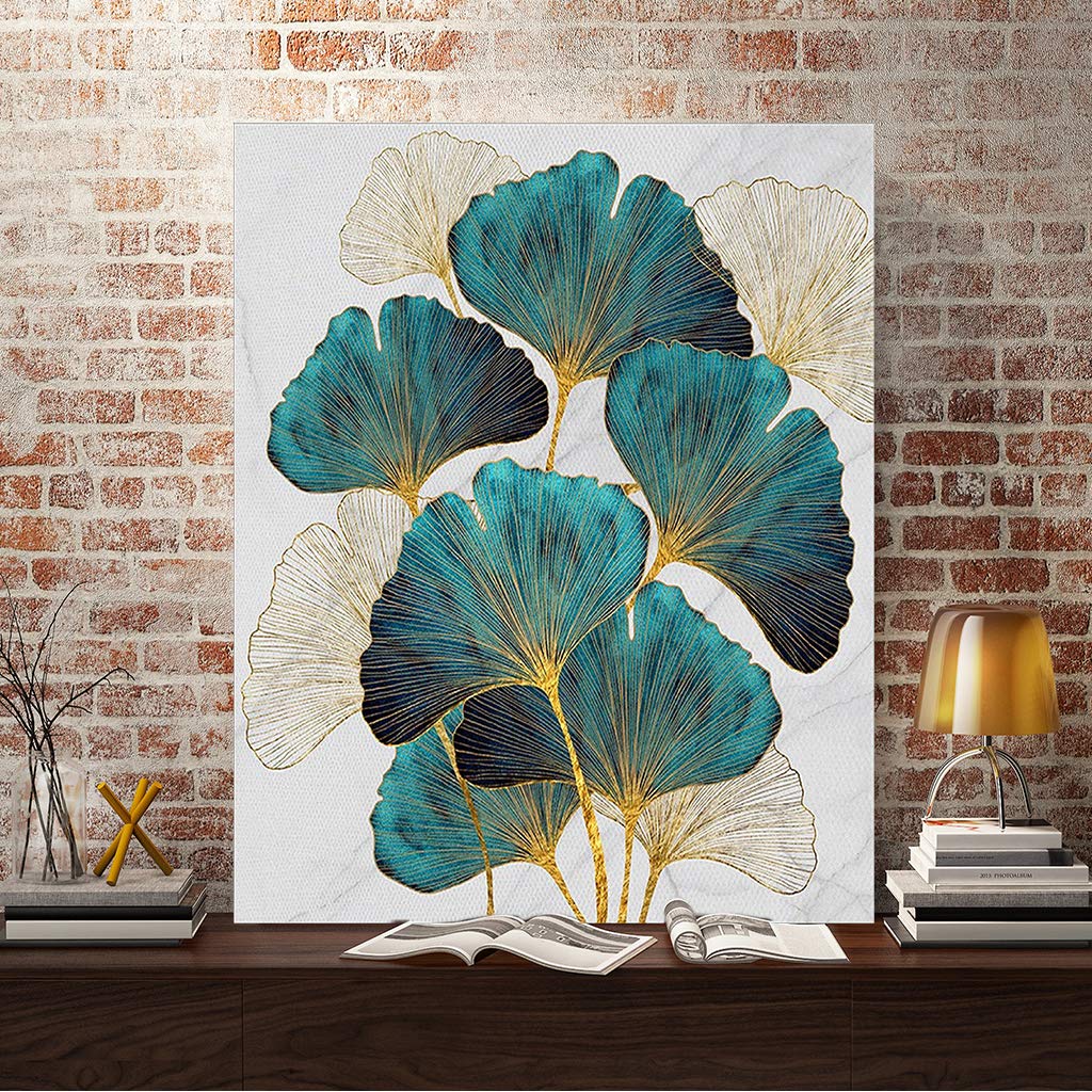 DCIDBEI (40x50 cm) Square Diamond Painting 5D Fai Da Te Pittura Diamante Quadrato Completo Ginkgo Biloba Pittura da Diamanti Adulti kit Ricamo Punto Croce kit Arte Strass Diamante Arte Artigianato