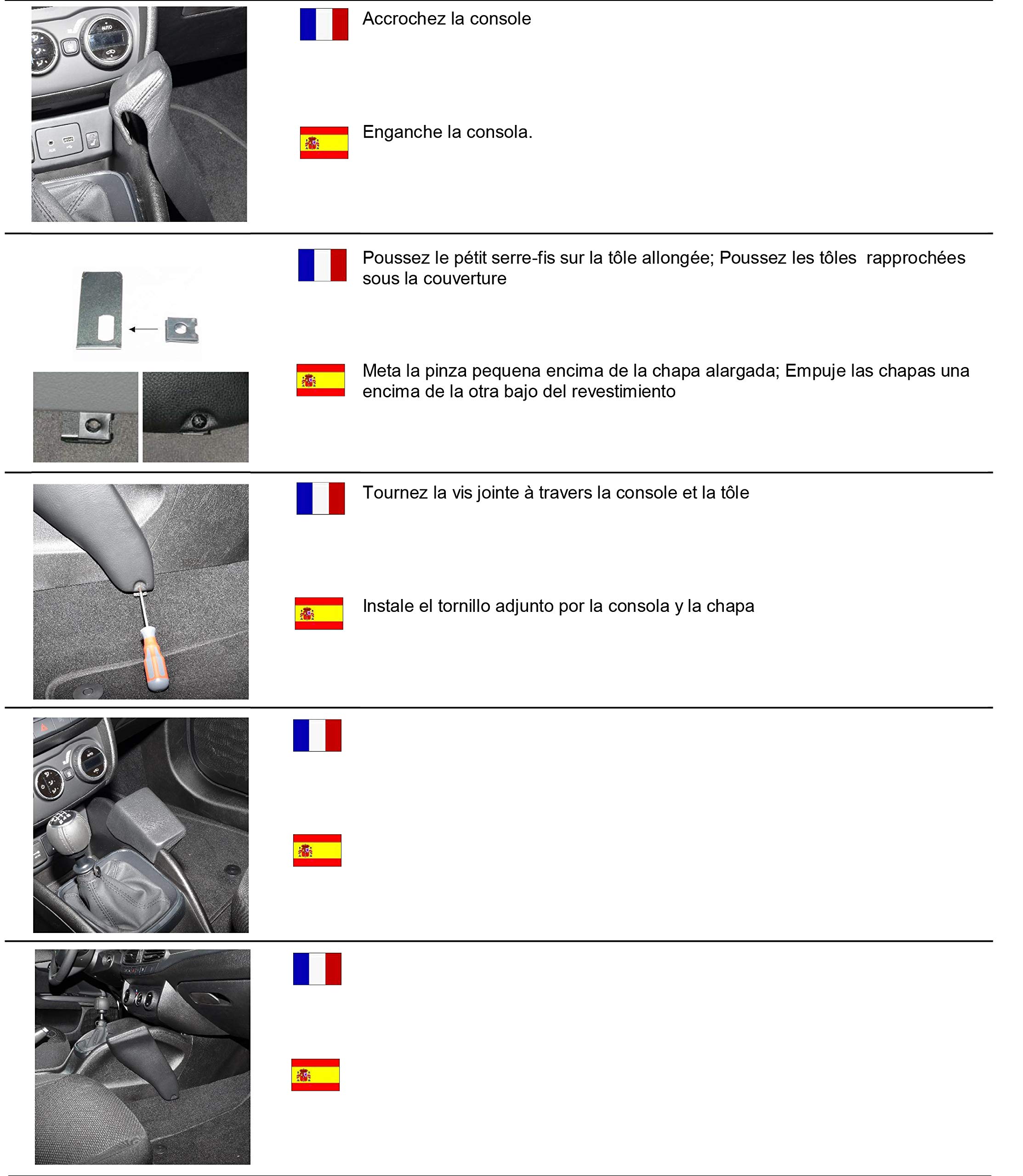 KUDA Supporto Universale Per Cellulare E Navigatore – Specifico Per Renault Scenic/Grand Scenic (dal 2016), Console In Similpelle Nera, Certificata TÜV, 6645 - 2