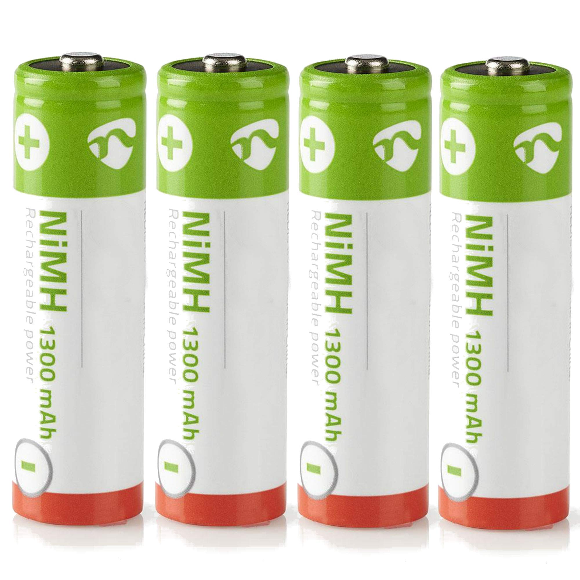 Set of 4 Eurosell NiMH AA Batteries HR6 1.2V 1300 mAh Rechargeable Batteries for Telephone Handset Siemens Gigaset 4000 Comfort Classic 3000 700K T-Sinus 45K 45S 700S 62S 62K 61K S314 Comfort etc.