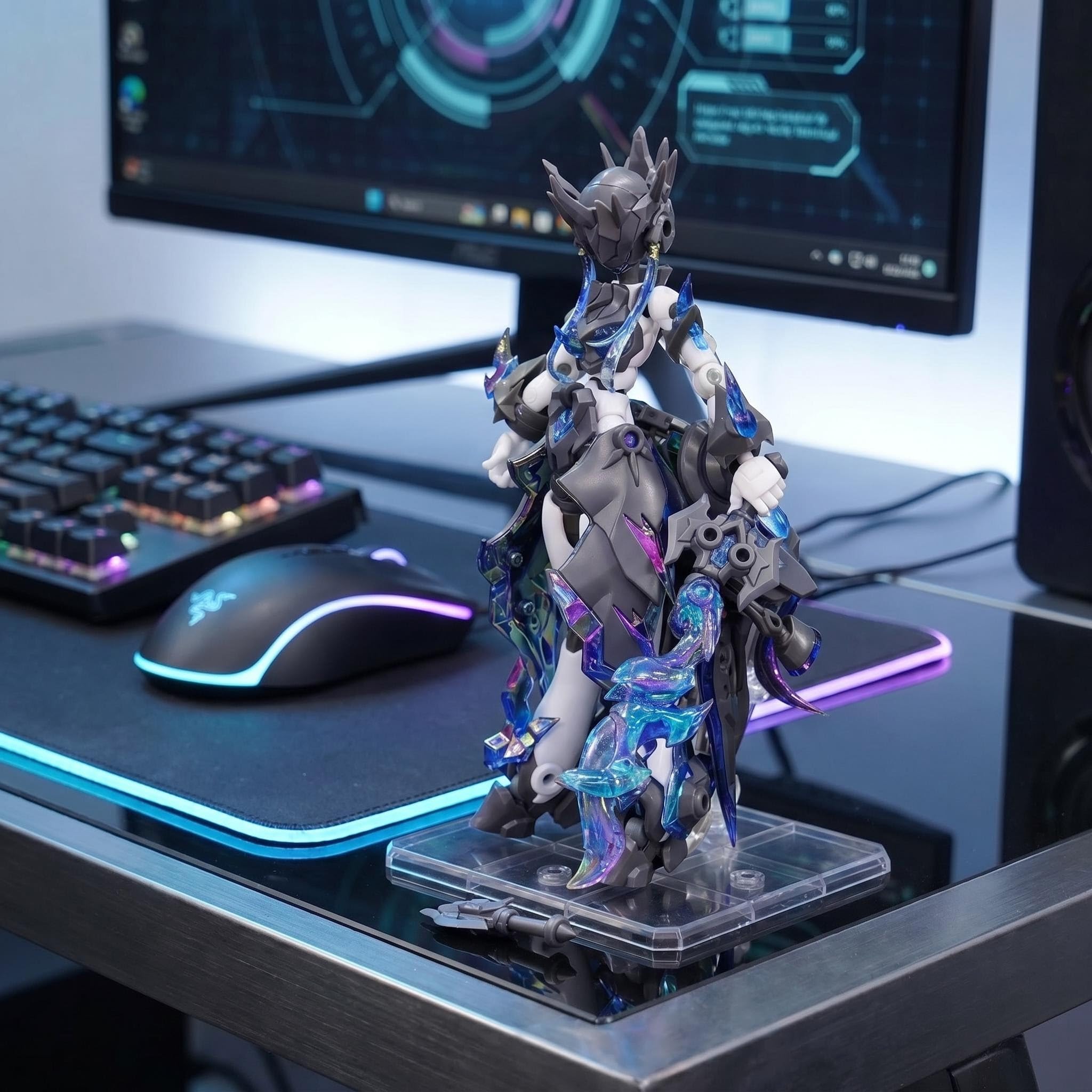 HIPLAY QUANKAI Studio Interferencja Genowa Dullahan Kaimi QK-WT-001 Wersja Pryzmatyczna Skala 1/12 Plastikowy Zestaw Modelarski