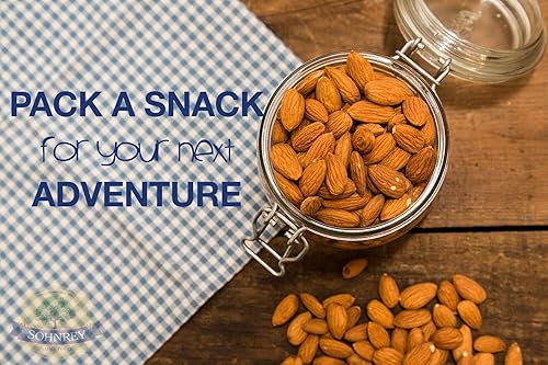 Miniatura 5 de Almendras de ajo asadas (16 onzas) almendras tostadas pasteurizadas al vapor de la granja familiar Sohnrey (paquete de 4)