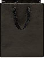 Vista 7 de Prime Line Packaging Bolsas de regalo negras, bolsas de papel kraft con asas para compras, pequeñas empresas, boutique, tiendas minoristas