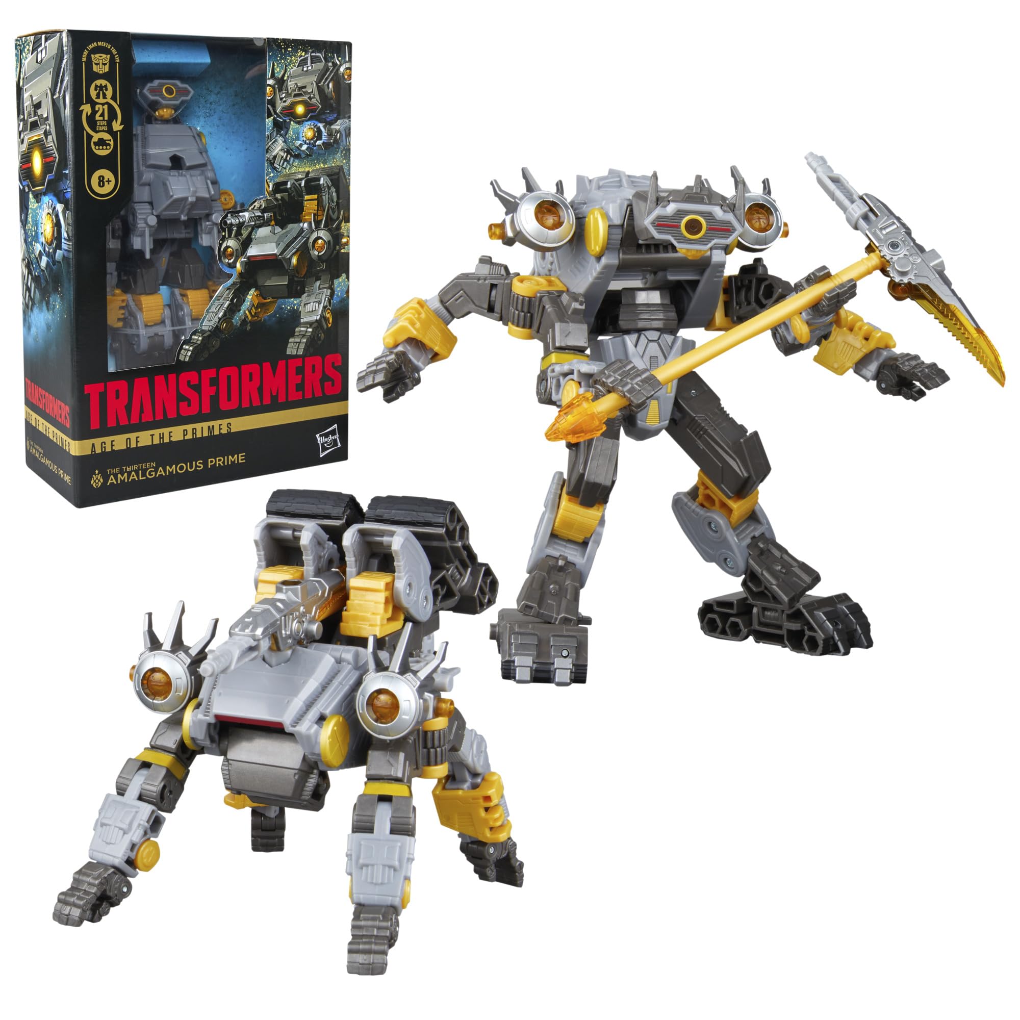 Amalgamous Prime (jeden z Trzynastu) z kolekcji Transformers: Age of the Primes, 14-centymetrowa przekształcająca się figurka klasy Voyager, zabawkowe roboty dla dzieci w wieku od 8 lat
