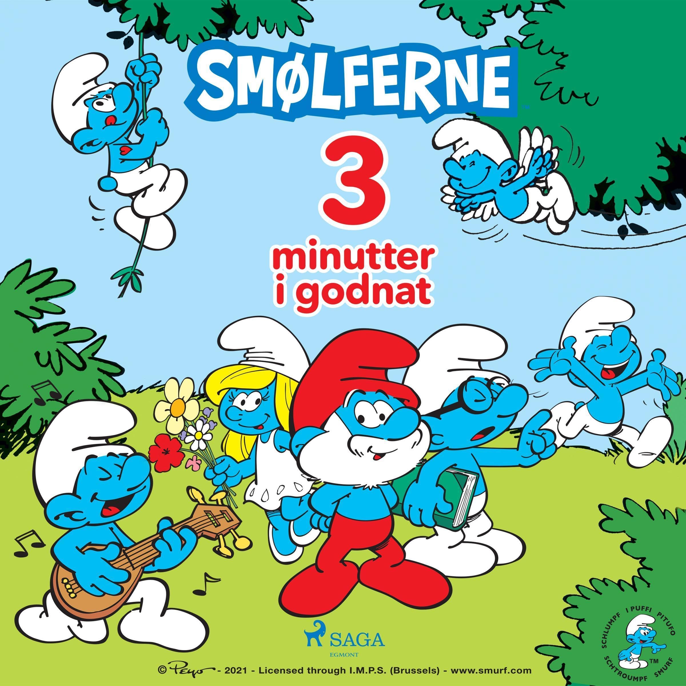 Cover art for Tre minutter i godnat - Smølferne