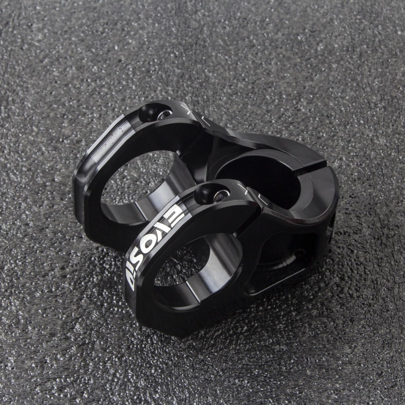 CobraCrawler Bike Stem 35mm Short handlebar Stem Riser Ultra-Light CNC Aluminum Alloy 31.8 * 28.6mm for Mountain Bike Enduro Trail AM XC FR DH (Black)