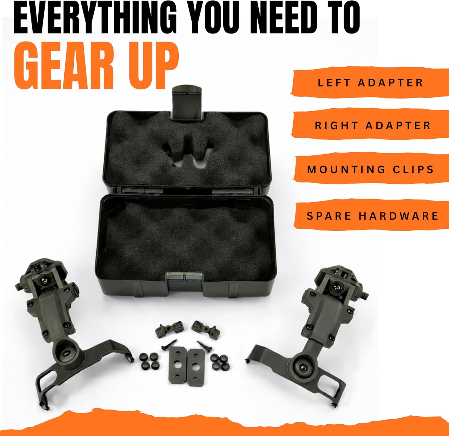 Tigrett ARC Rail Adapter - Compatible with Ops-Core, Fast, ACH, MICH, AMP Arms, Howard Leight Earmuffs