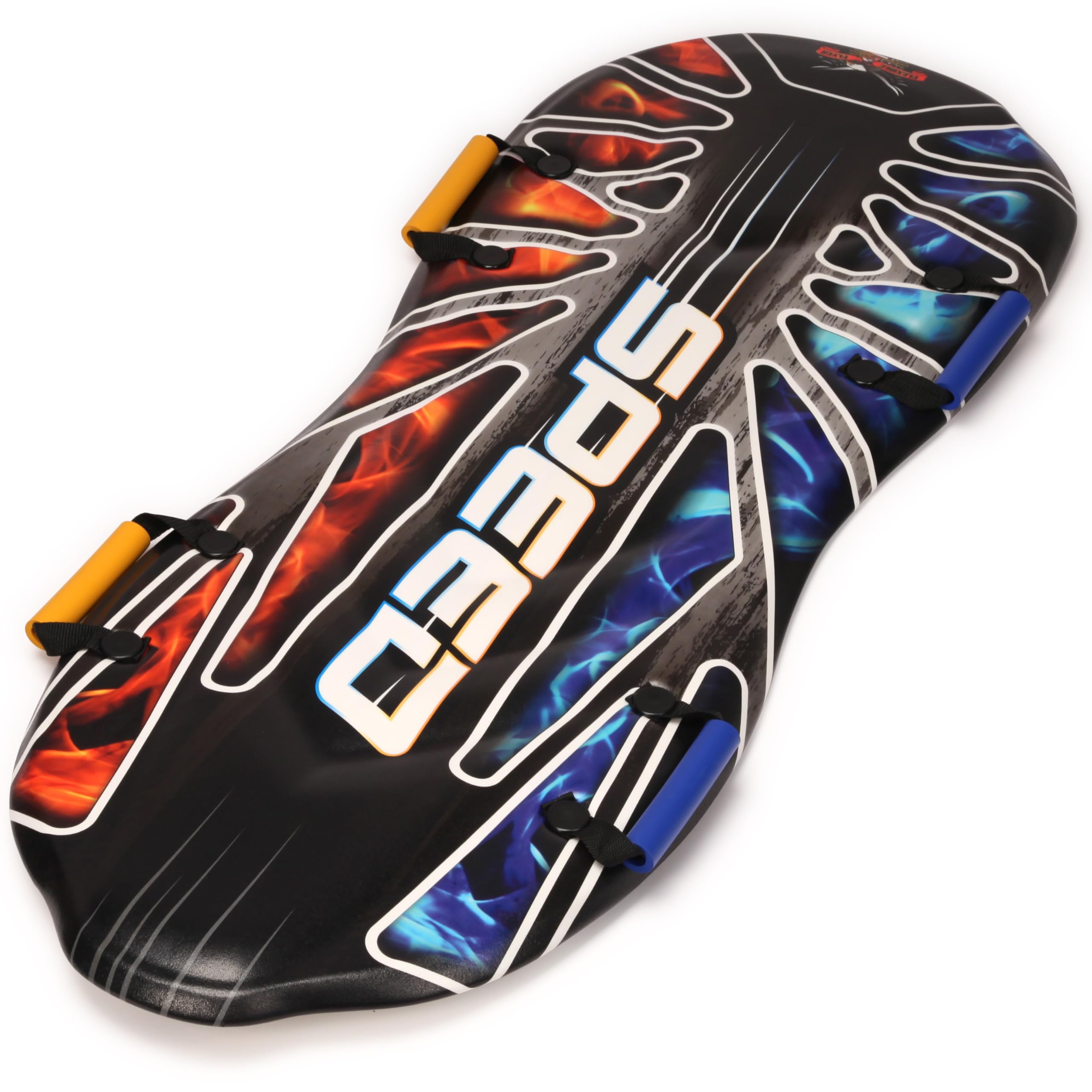 Flexible Flyer Premium 50-Inch 2-Person Snow Sled for Kids and Adults. Large EPS Foam Toboggan Bobsled. Winter Luge Sledding Slide