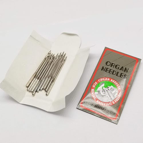 10PCS /Pack/Size Organ Flat Shank 15X1 HAX1 130/705H Size 8,11,12,14,16,18,21,22 for Choose Home Sewing Machine Needles Brother Singer (22)