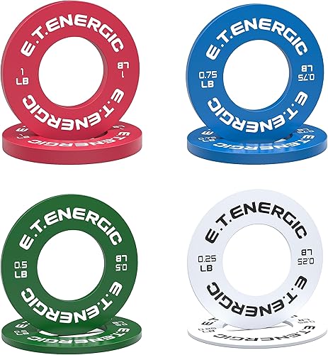 E.T.ENERGIC Fractional Weight Plates Set, Odorless Micro Weight Plates for Olympic Barbells for Change Plates Strength Training disponible en Yaxa Venezuela