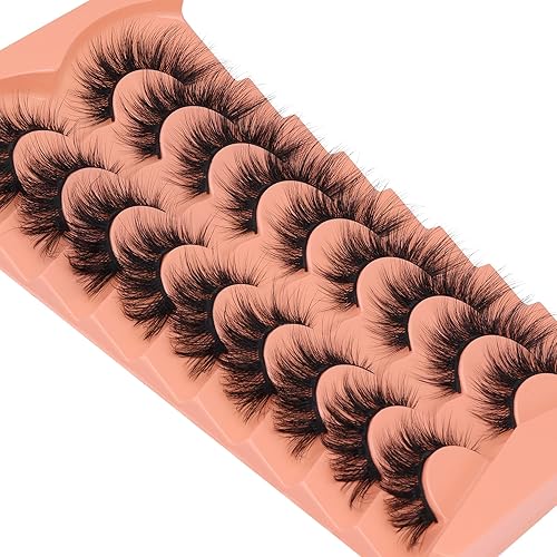 Miniatura 9 de Pestañas esponjosas de aspecto natural, pestañas de visón sintético, pestañas de ojo de gato, pestañas postizas de volumen 6D, pestañas postizas que