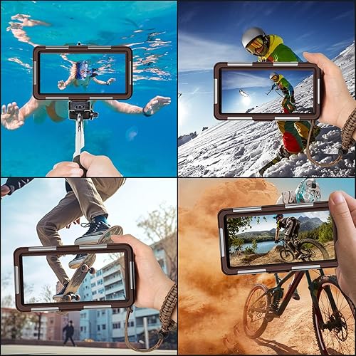 Miniatura 2 de Funda impermeable para teléfono de buceo para iPhone 11/12/13/15/16/17 Pro Max/Samsung Galaxy Note10/9/8/S25/S24/23/22/21 Ultra Plus Professional