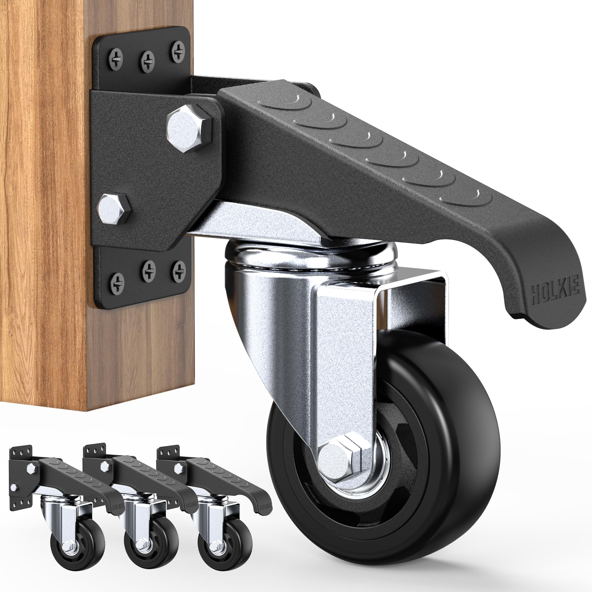 Photo 1 of ***MISSING PARTS***
Heavy Duty Workbench Casters 3 Inch Retractable Casters with Lifting and Lowering Function 360° Rotation Ideal for Workbenches or Other Equipment Maximum Load of 1100 lbs