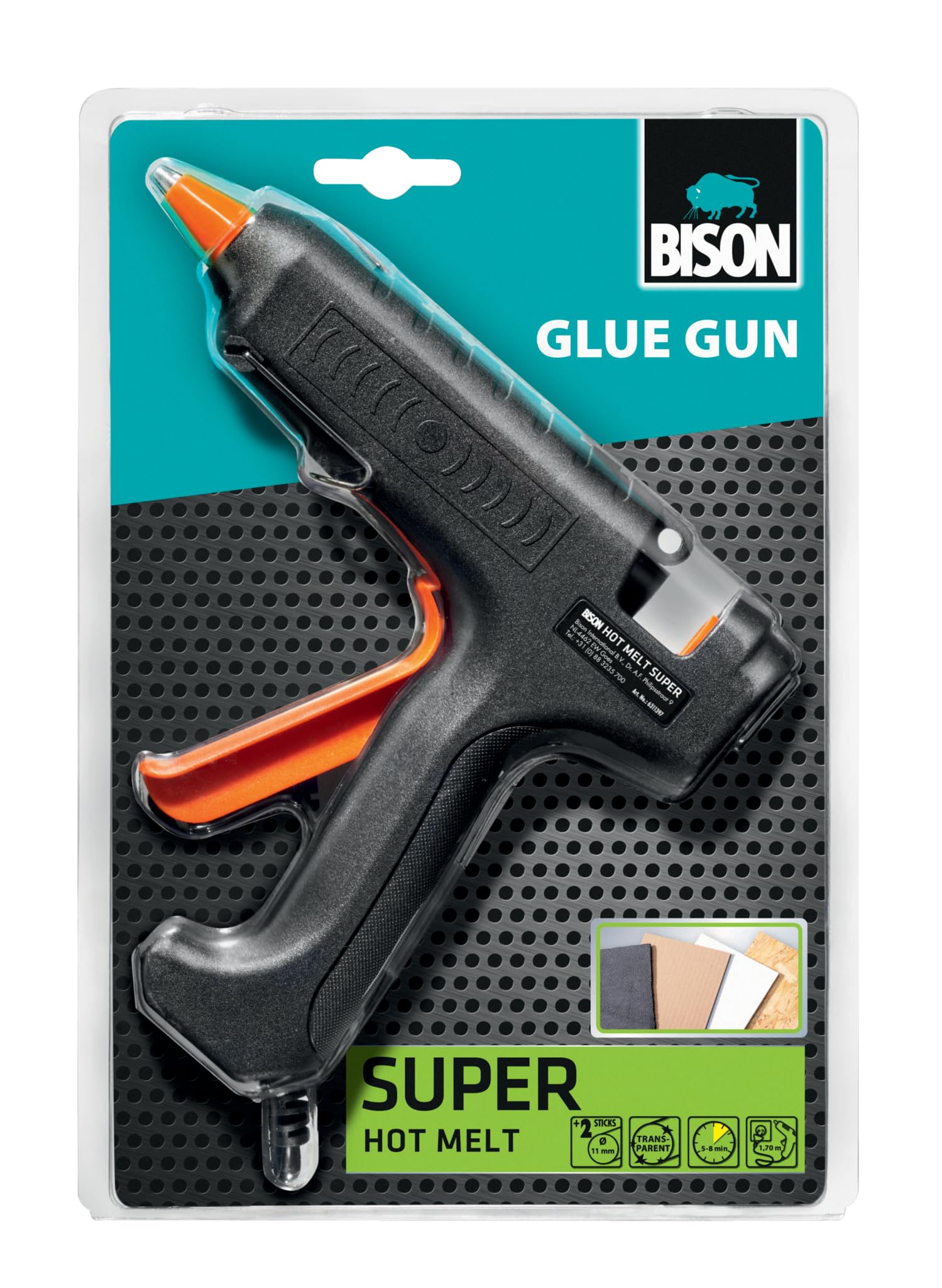 Bison Hot Melt Glue Gun Super Blister Wielojęzyczny