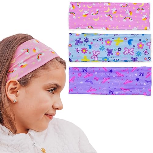 FROG SAC 3 diademas de sirena para niñas, bandas elásticas anchas para el cabello para niños, tela suave y elástica, accesorios para el cabello para FROG SAC 3 diademas de sirena para niñas, bandas elásticas anchas para el cabello para niños, tela suave y elástica, accesorios para el cabello para