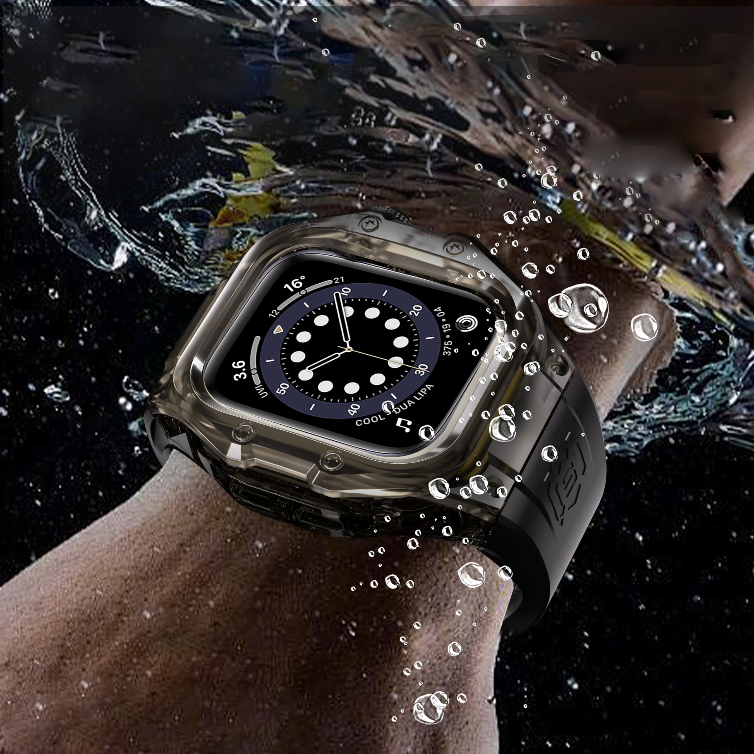 Amazon.co.jp: Apple Watch 46mm防水ケースバンド一体Apple Watch