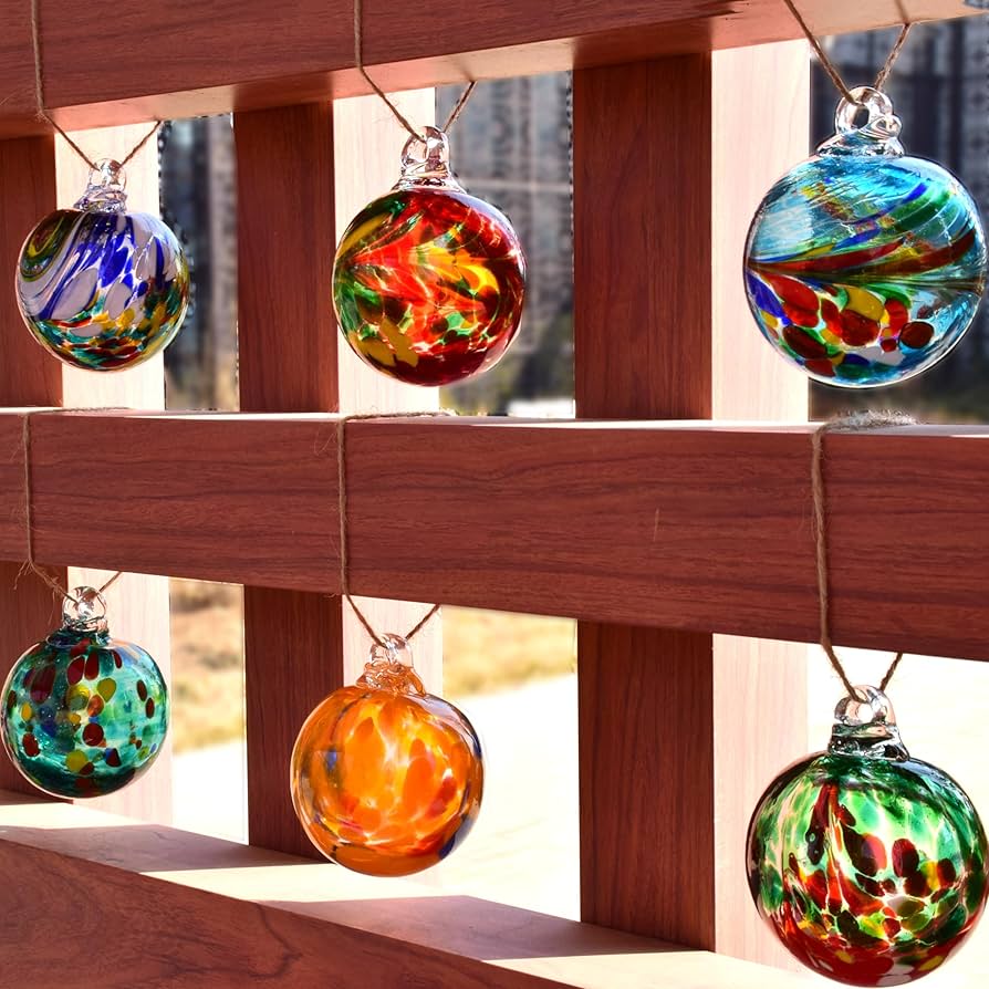 Amazon.co.jp: Myanmmm 6個 手吹きガラスボール オーナメント 6cm/2.36 Amazon.co.jp: Myanmmm 6個 手吹きガラスボール オーナメント 6cm/2.36