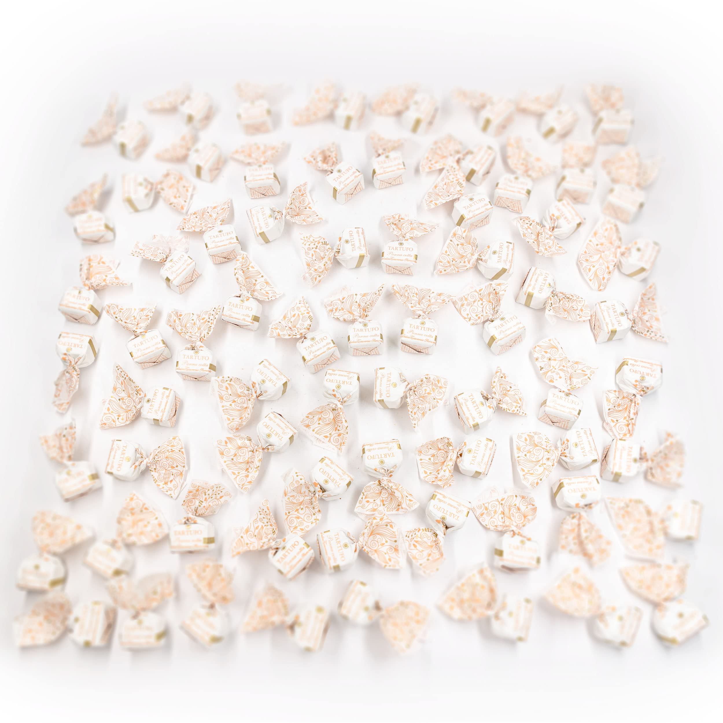GUSTONE. Tartufi Dolci Panna Cotta Antica Torroneria Piemontese 1kg | Piemont-Haselnüsse IGP, glutenfrei, IGP-geschützte Herkunft, Trüffel-Praline weiße, Schokoladentrüffel