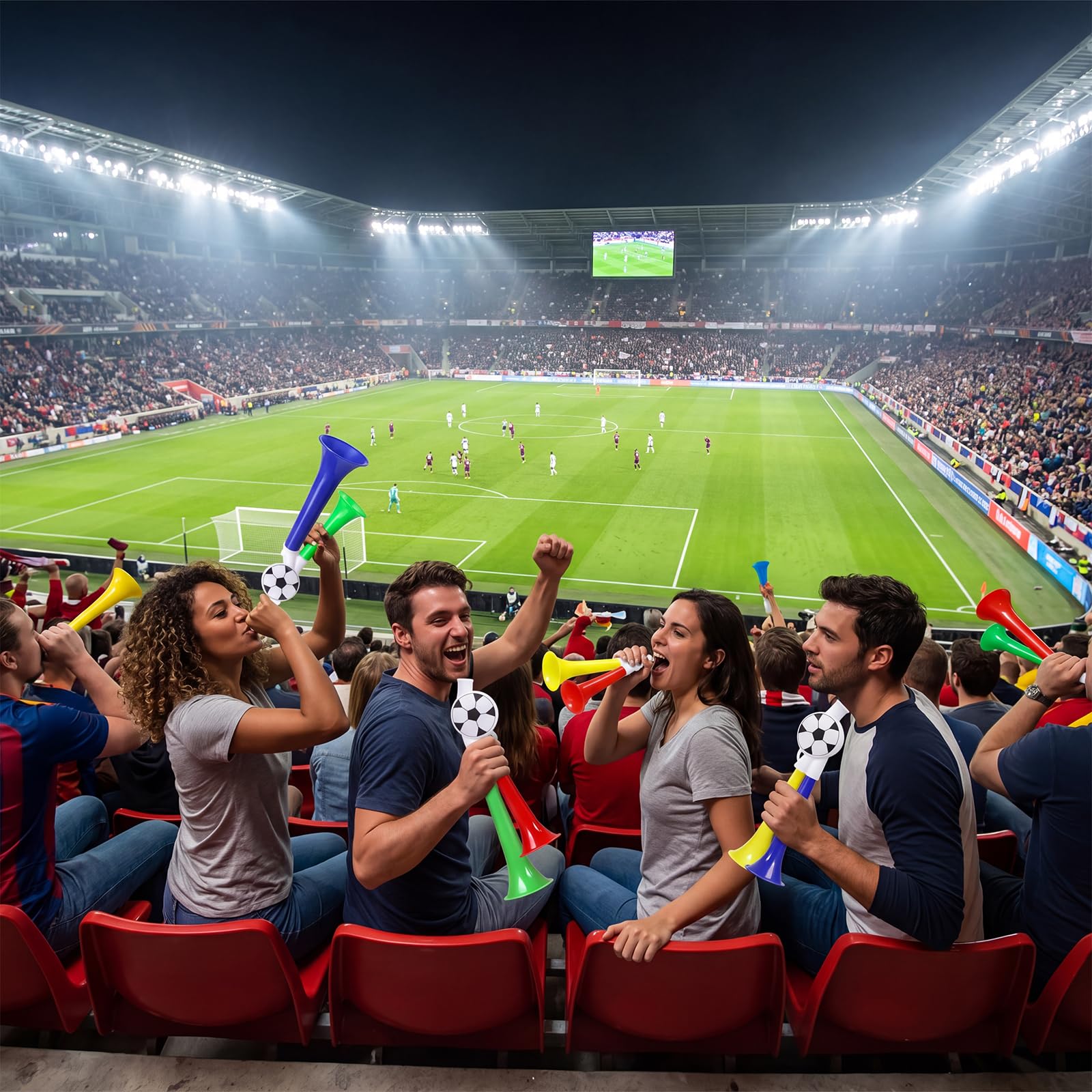 Tromba Ad Aria Compressa Portatile, Tromba Pneumatica con Pompa, Ideale per Gite in Barca, Eventi Sportivi, Feste, Compleanni, Lauree e Altre Occasioni