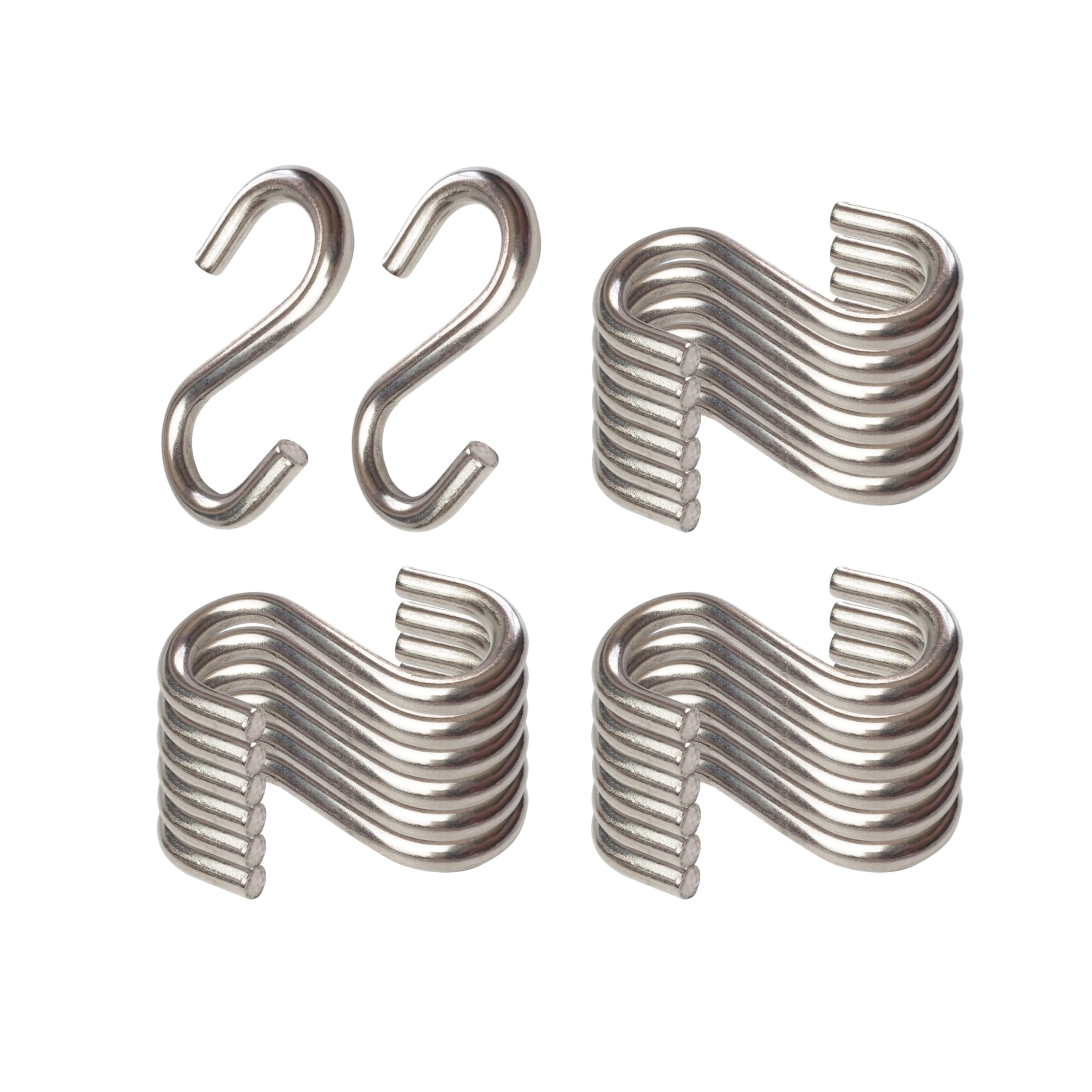 Stainless Steel S Hooks - 6 Pack -9