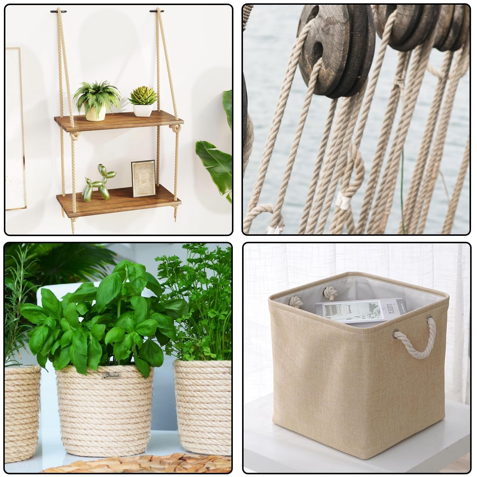 Katoenen Touw 20 mm - 4m voor Macramé en DIY Projecten