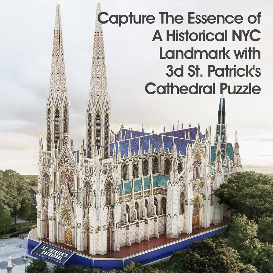 Amazon.com: CubicFun 3D Puzzles for Adults St. Patrick's Cathedral
