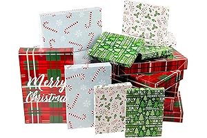 Juvale Pack of 24 Christmas Gift Boxes with Lids