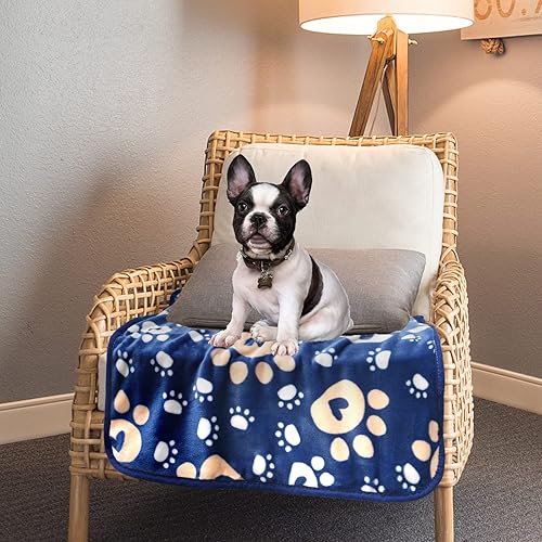 Miniatura 3 de Manta para perro, manta de forro polar suave para perros pequeños y medianos, mullida manta de franela para mascotas, gatos, cachorros, funda para