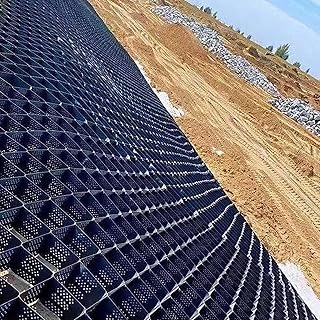 Gravel Ground Grid Driveway Grids Garden Shed Base Grid,Heavy Duty Driveway Grid for Gravel/Rocks Pea, Black Gravel Stabilizer Grid 1/2/ 3/4/ 5/6/ 7/9/ 10 M, Easy to Stretch (Size : 2x9 m/6.5x30 ft)