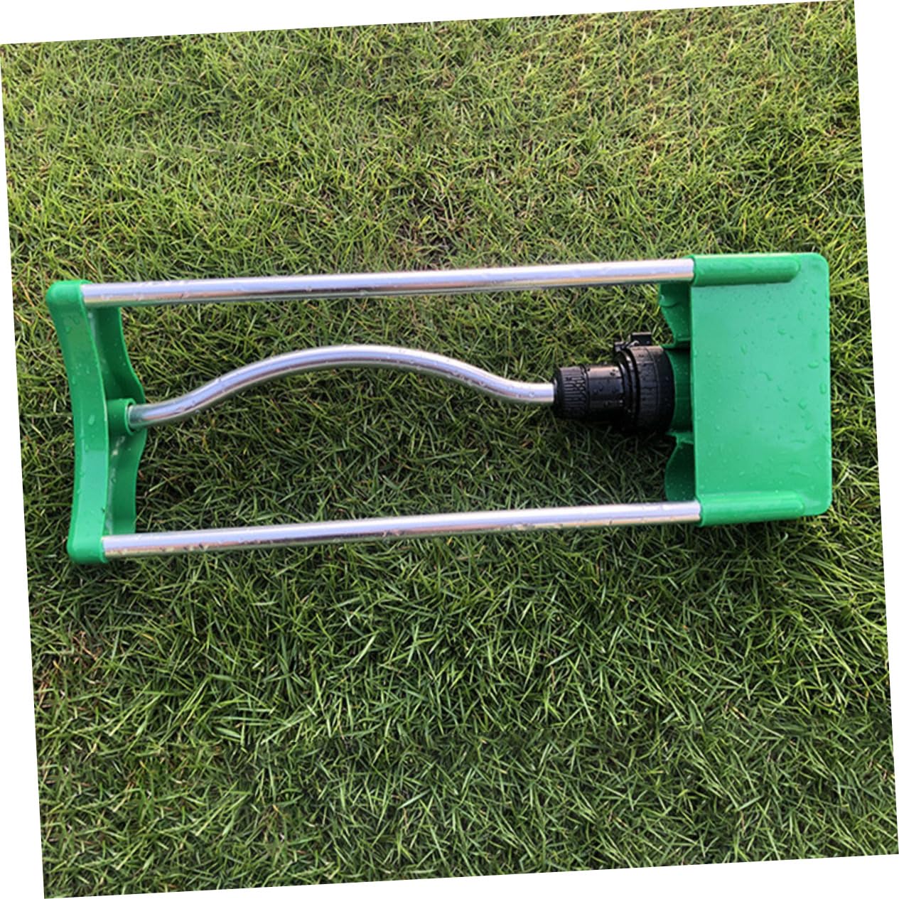 SUPVOX Irrigatore Oscillante da Giardino a 17 Fori in Lega di Alluminio e Plastica, Spruzzo Uniforme e Fine, per Prato e Orto