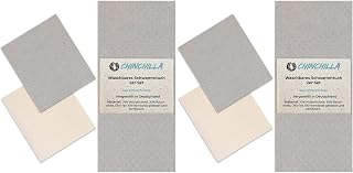 Chinchilla® Schwammtuch | 2er Set |Grey & White | Made in Germany | Nachhaltige Produkte & Zero Waste | Alternative Geschirrtuch | Zellulose-Schwämme | Wiederverwendbare Küchentücher saugstark
