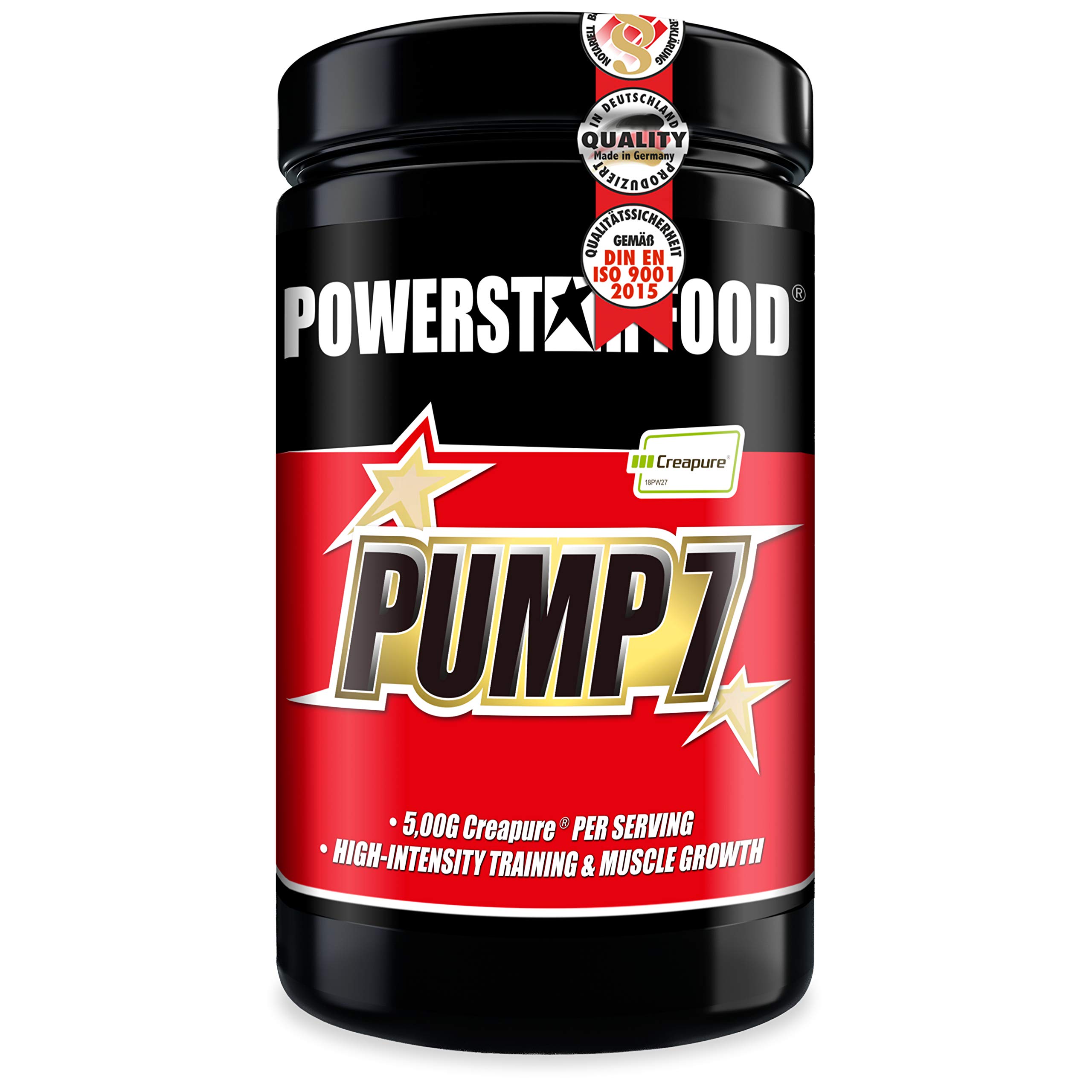 Powerstar PUMP 7 Raspberry 1125 g - 7 Nährstoff-Kombinationen Pre-Workout