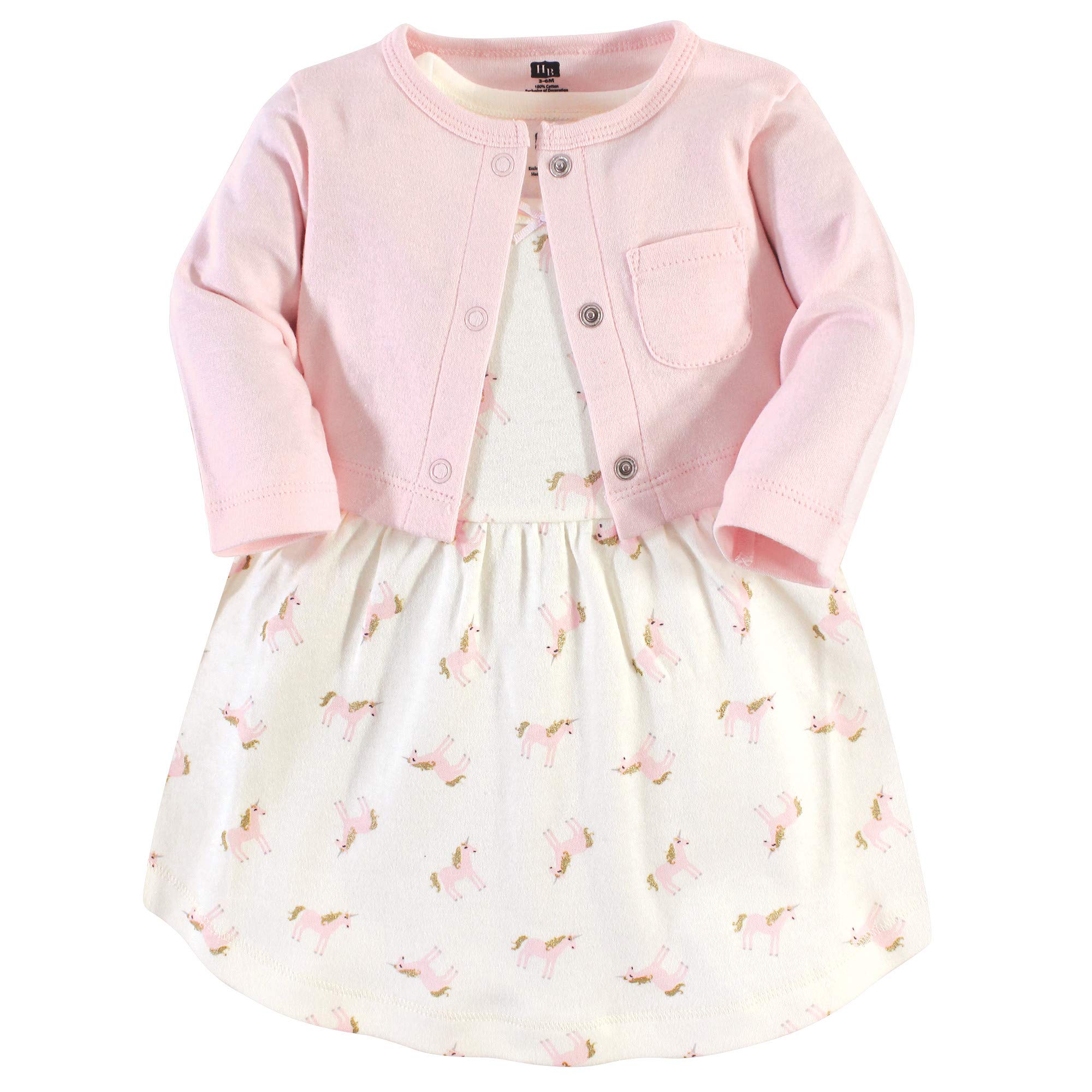 Hudson baby Cotton Dress And Cardigan Set Vestito Casual Bimba 0-24