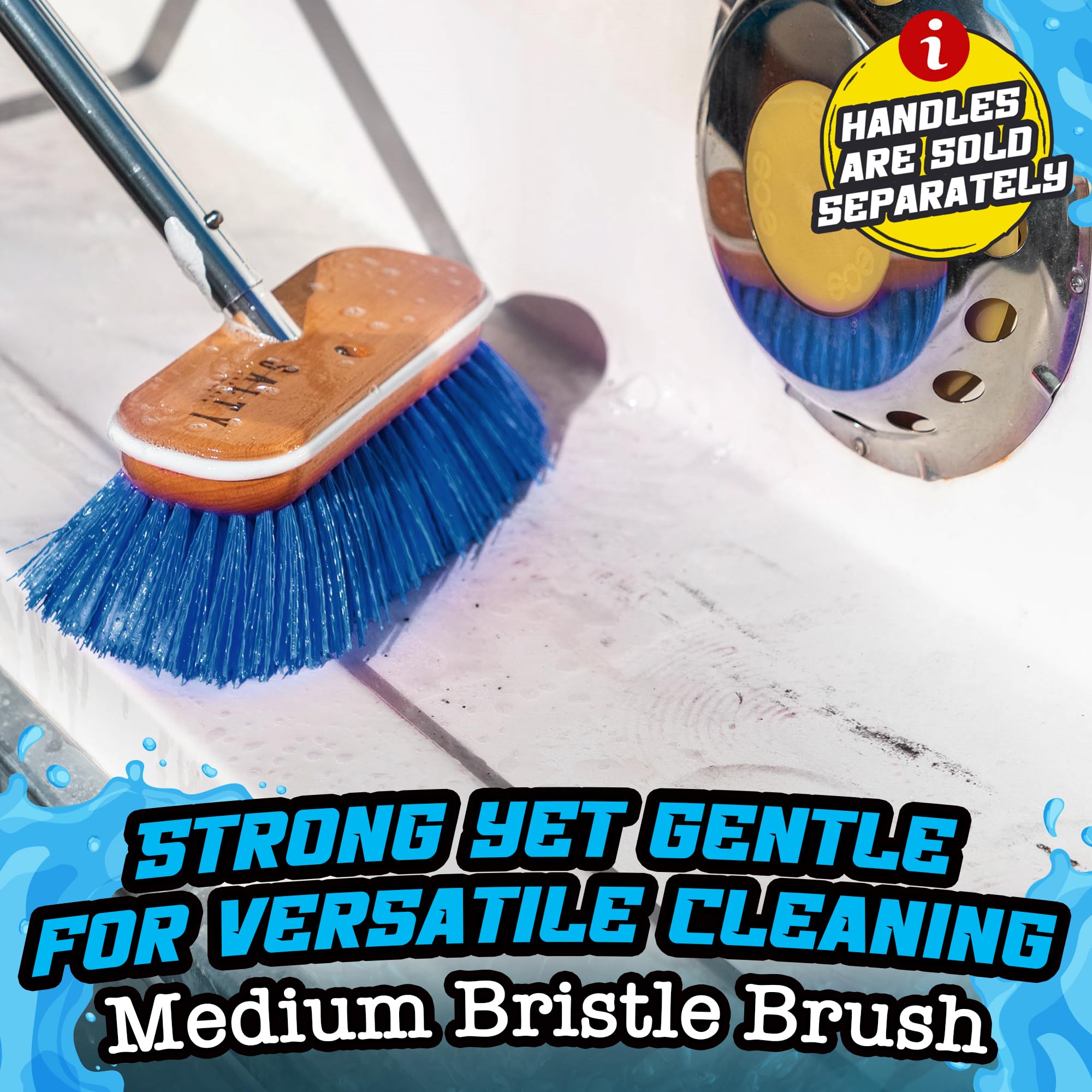 Salty Captain Bristle Boat Deck Brush 8