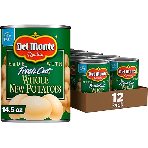 DEL MONTE FRESH CUT Whole New Canned Potatoes, Canned Vegetables, 12 Pack, 14.5 oz Can